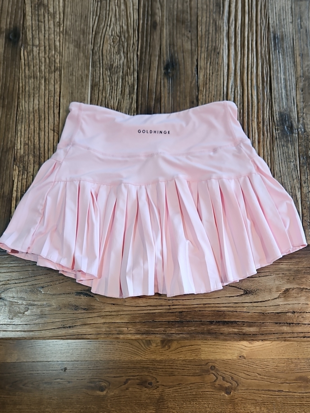 GoldHinge Pink Pleated Tennis Skirt XS